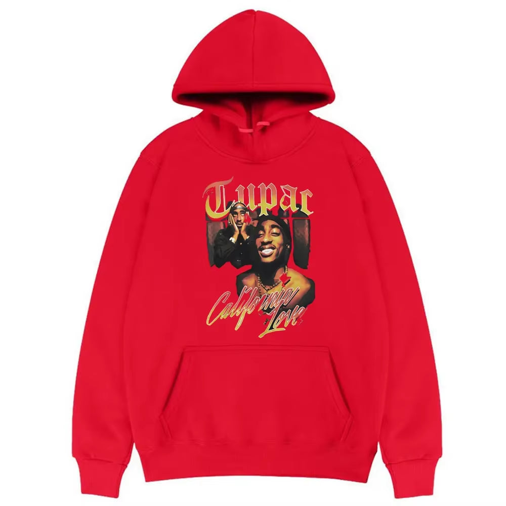 Autumn New 2PAC Hoodies Rapper TUPAC Print Fashion Streetwear Men Women Sweatshirts Hoodie Harajuku Hip Hop Pullover Clothing