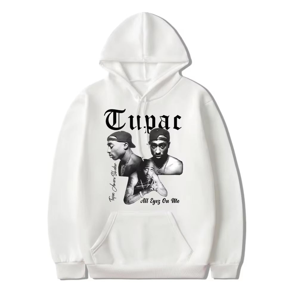 Autumn New 2PAC Hoodies Rapper TUPAC Print Fashion Streetwear Men Women Sweatshirts Hoodie Harajuku Hip Hop Pullover Clothing