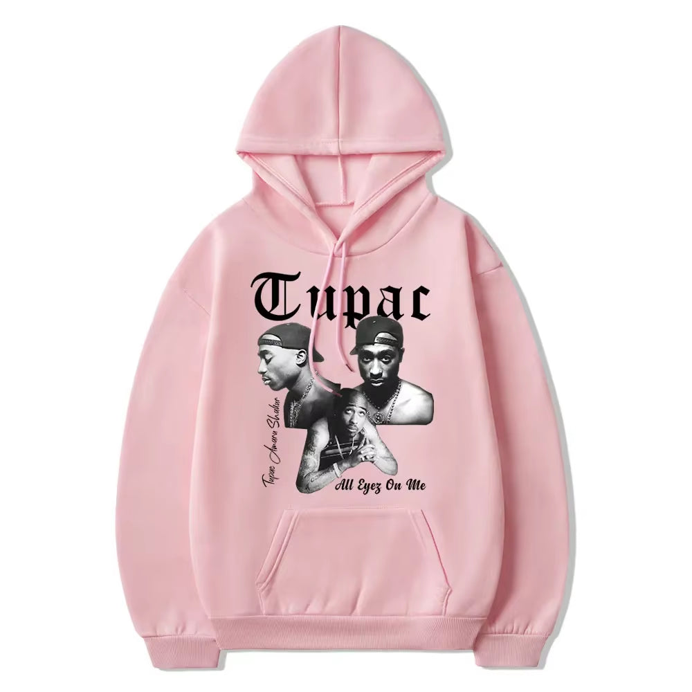 Autumn New 2PAC Hoodies Rapper TUPAC Print Fashion Streetwear Men Women Sweatshirts Hoodie Harajuku Hip Hop Pullover Clothing