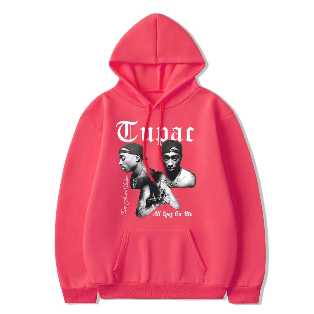 Autumn New 2PAC Hoodies Rapper TUPAC Print Fashion Streetwear Men Women Sweatshirts Hoodie Harajuku Hip Hop Pullover Clothing