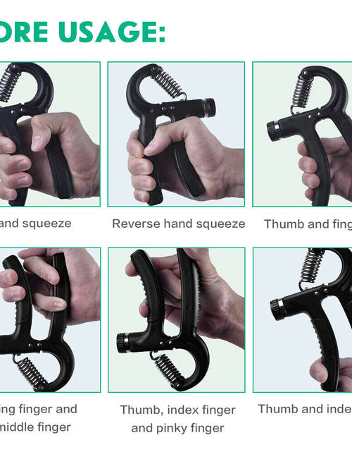 Load image into Gallery viewer, Hand Grip Adjustable Trainer Gripper Strengthener Gym Strength Exerciser Adjustable Heavy Gripper Fitness Hand Exerciser Grip Wrist Training Increase Strength Spring Finger Pinch Carpal Expander
