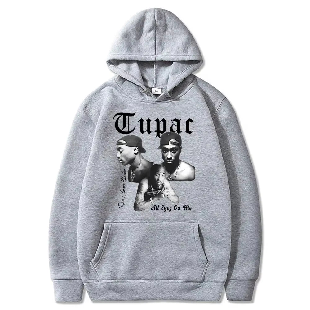 Autumn New 2PAC Hoodies Rapper TUPAC Print Fashion Streetwear Men Women Sweatshirts Hoodie Harajuku Hip Hop Pullover Clothing