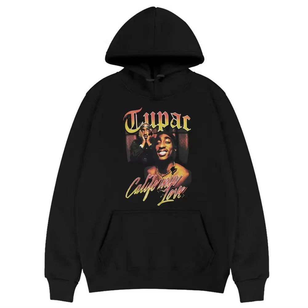 Autumn New 2PAC Hoodies Rapper TUPAC Print Fashion Streetwear Men Women Sweatshirts Hoodie Harajuku Hip Hop Pullover Clothing