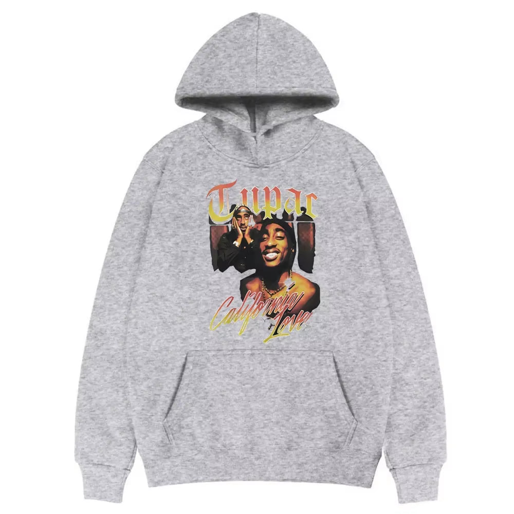 Autumn New 2PAC Hoodies Rapper TUPAC Print Fashion Streetwear Men Women Sweatshirts Hoodie Harajuku Hip Hop Pullover Clothing